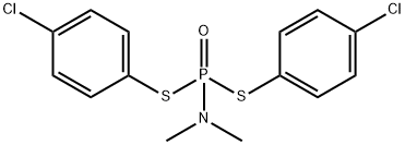 S,S-bis(4-chlorophenyl) dimethylphosphoramidodithioate Struktur