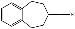 6,7,8,9-Tetrahydro-5H-benzocycloheptene-7-carbonitrile Struktur