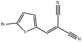 2-[(5-bromo-thiophen-2-yl)methylene]malononitrile Struktur