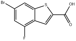 6-Bromo-4-fluorobenzo[b]thiophene-2-carboxylic acid Struktur