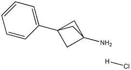 3-Phenylbicyclo[1.1.1]pentan-1-aminehydrochloride Struktur