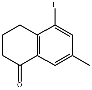 5-fluoro-7-methyl-3,4-dihydronaphthalen-1(2H)-one Struktur