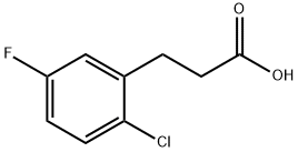 3-(2-Chloro-5-fluoro-phenyl)-propionic acid Struktur