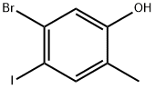 5-Bromo-4-iodo-2-methyl-phenol Struktur