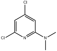 4,6-dichloro-N,N-dimethylpyridin-2-amine Struktur