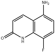 5-amino-8-fluoroquinolin-2(1H)-one Struktur