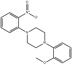 1-(2-Methoxyphenyl)-4-(2-nitrophenyl)piperazine Struktur