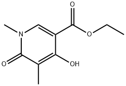 ethyl 1,6-dihydro-4-hydroxy-1,5-dimethyl-6-oxopyridine-3-carboxylate Struktur