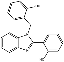 2-(1-(2-hydroxybenzyl)-1H-benzo[d]imidazol-2-yl)phenol Struktur