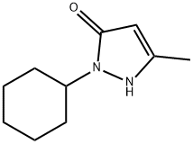 2-cyclohexyl-5-methyl-1,2-dihydro-3H-pyrazol-3-one Struktur