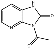 3-acetyl-1H,2H,3H-imidazo[4,5-b]pyridin-2-one Struktur