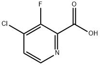 4-Chloro-3-fluoropicolinic acid Struktur