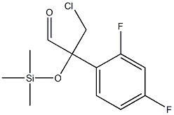 3-chloro-2-(2,4-difluorophenyl)-2-(trimethylsilanyloxy)propionaldehyde Struktur