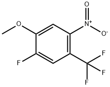 1-fluoro-2-methoxy-4-nitro-5-(trifluoromethyl)benzene Struktur