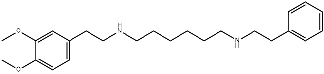 N1-(3,4-dimethoxyphenethyl)-N6-phenethylhexane-1,6-diamine(WXG02107) Struktur