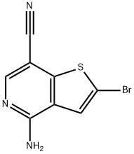 4-amino-2-bromothieno[3,2-c]pyridine-7-carbonitrile Struktur