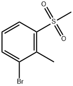 1-Bromo-2-methyl-3-(methylsulfonyl)benzene Struktur