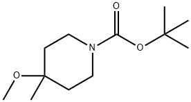 1-BOC-4-methoxy-4-methylpiperidine Struktur