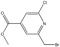 methyl 2-(bromomethyl)-6-chloroisonicotinate Struktur