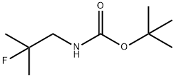 tert-butyl 2-fluoro-2-methylpropylcarbamate Struktur