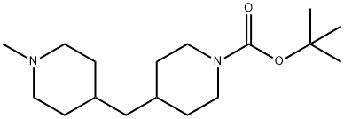 1-Boc-4-[(1-methyl-4-piperidyl)methyl]piperidine Struktur