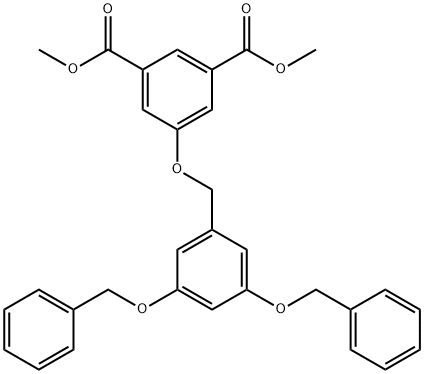 dimethyl 5-(3,5-bis(benzyloxy)benzyloxy)isophthalate Struktur