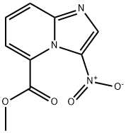 3-Nitro-imidazo[1,2-a]pyridine-5-carboxylic acid methyl ester Struktur