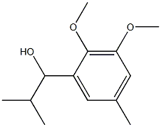 1-(2,3-Dimethoxy-5-methylphenyl)-2-methylpropan-1-ol Struktur