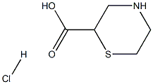 Thiomorpholine-2-carboxylic acid hydrochloride Struktur