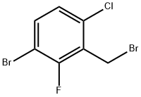 3-Bromo-6-chloro-2-fluorobenzylbromide Struktur