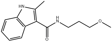 N-(3-methoxypropyl)-2-methyl-1H-indole-3-carboxamide Struktur