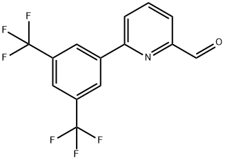 6-(3,5-Bis(trifluoromethyl)phenyl)picolinaldehyde Struktur