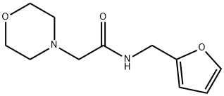 N-(2-furylmethyl)-2-(4-morpholinyl)acetamide Struktur