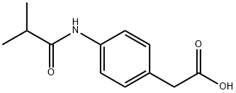 2-(4-isobutyramidophenyl)acetic acid Struktur