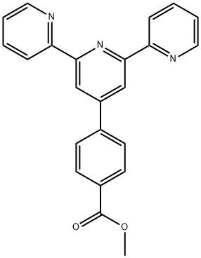 4'-(4-methoxycarbonylphenyl)-2,2':6',2''-terpyridine Struktur