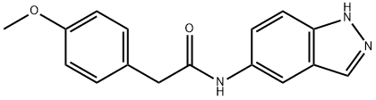 N-(1H-indazol-5-yl)-2-(4-methoxyphenyl)acetamide Struktur