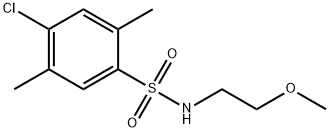 4-chloro-N-(2-methoxyethyl)-2,5-dimethylbenzenesulfonamide Struktur