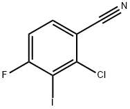 2-Chloro-4-fluoro-3-iodo-benzonitrile Struktur