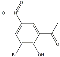 1-(3-Bromo-2-hydroxy-5-nitro-phenyl)-ethanone Struktur