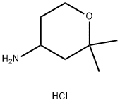 2,2-Dimethyl-tetrahydro-pyran-4-ylamine hydrochloride Struktur