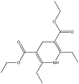 2,6-Diethyl-1,4-dihydro-pyridine-3,5-dicarboxylic acid diethyl ester Struktur