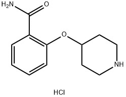 2-(Piperidin-4-yloxy)benzamide hydrochloride Struktur