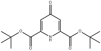 Di-tert-butyl 4-oxo-1,4-dihydropyridine-2,6-dicarboxylate Struktur