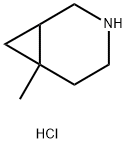 6-Methyl-3-azabicyclo[4.1.0]heptane hydrochloride Struktur