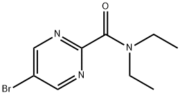 5-Bromo-N,N-diethylpyrimidine-2-carboxamide Struktur