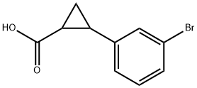 2-(3-Bromo-phenyl)-cyclopropanecarboxylic acid Struktur