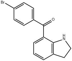 (4-bromophenyl)(indolin-7-yl)methanone