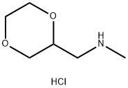 (1,4-Dioxan-2-yl)-N-methylmethanamine hydrochloride Struktur