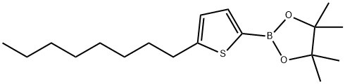 5-n-Octylthiophene-2-boronic acid pinacol ester Struktur