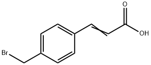 3-[4-(bromomethyl)phenyl]prop-2-enoic acid Struktur